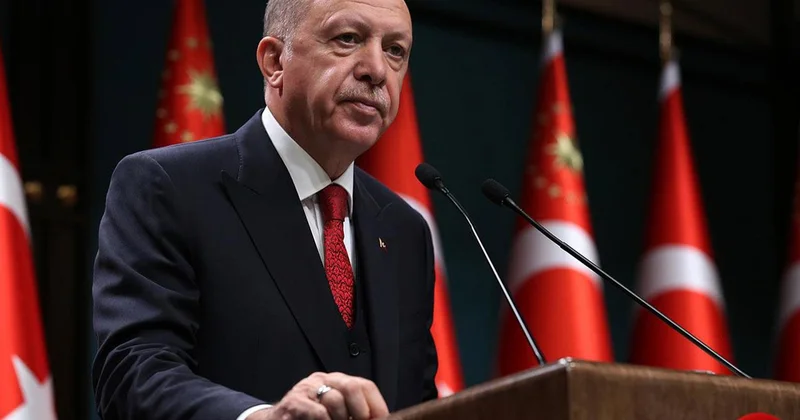 Cumhurbaşkanı Erdoğan, Kabine Toplantısı sonrasında açıklamalarda bulunuyor.