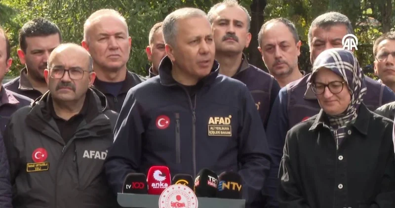 Son dakika I Ali Yerlikaya: 112 ye 507 çağrı alındı bunların 30 u hasar ile ilgili