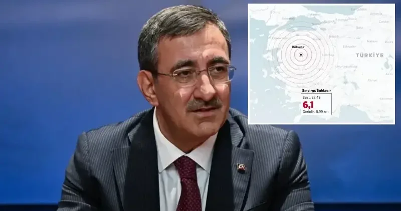 Cumhurbaşkanı Yardımcısı Yılmaz dan Balıkesir deki depreme ilişkin açıklama Türkiye Haberleri