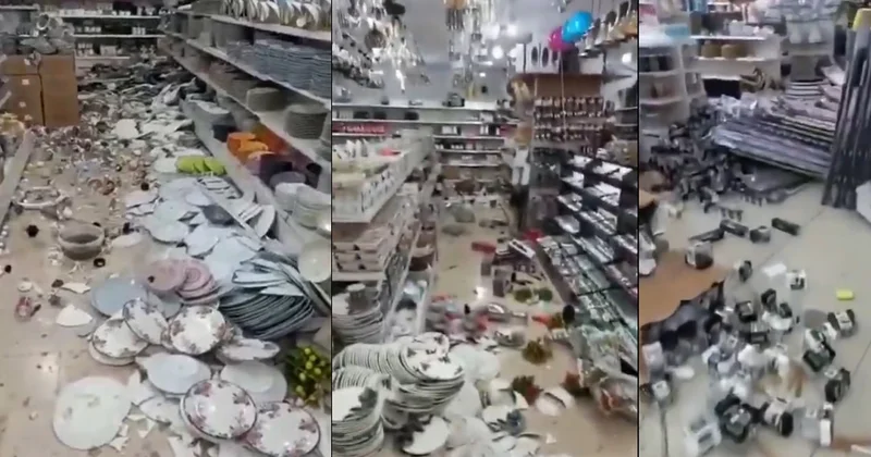 Depremin ardından çekilen bu görüntü sosyal medyada gündem oldu Sözcü Gazetesi