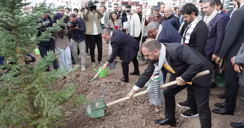 Ankara da Filistinli şehit gazeteciler anısına fidanlık oluşturuldu