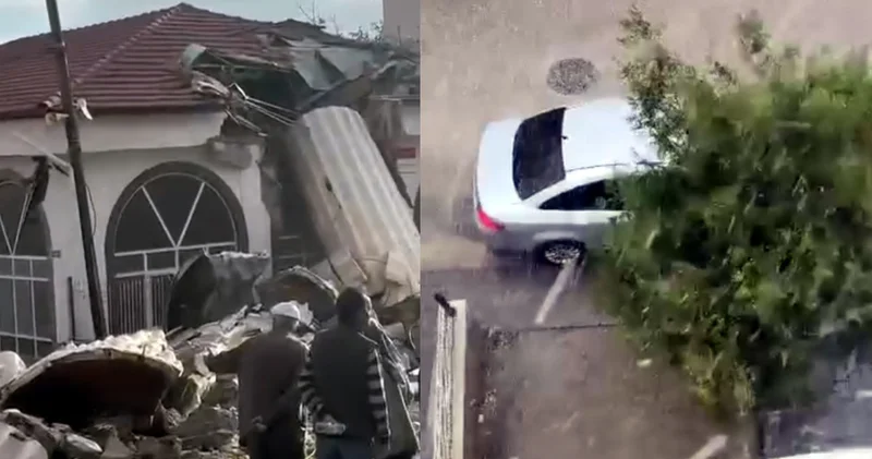 Başkentte fırtına! Minare devrildi Son dakika haberleri