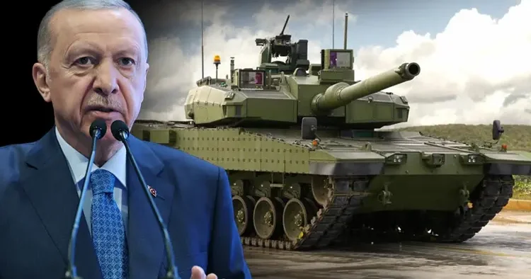 Cumhurbaşkanı Erdoğan Altay Tankı teslimat töreninde