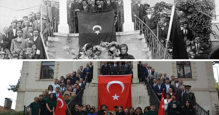 Demirci’de 97 yıl önceki cumhuriyet karesi yeniden canlandı