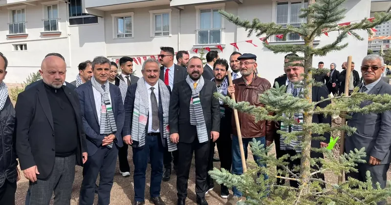 İsrail in saldırılarında şehit olan Filistinli 273 gazeteci anısına fidan dikildi