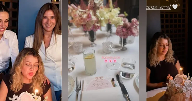 Pembe konsept, çiçekler ve sürpriz kutlama! Gamze Erçel’in baby shower partisine ünlü isimler akın etti!