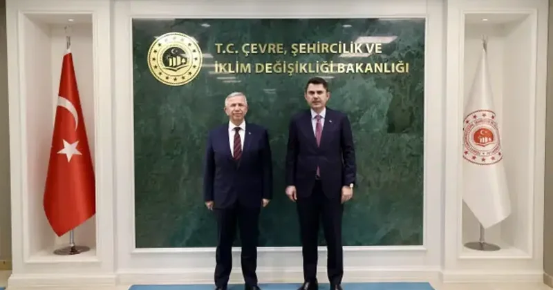 Bakan Kurum, Mansur Yavaş’ı kabul etti! Ortak akılla çalışacağız