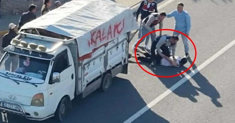 Edremit te zeytinlikte çalışan 24 yıl 1 ay hapis cezalı firari dronla yakalandı