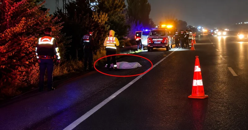 Ankara Polatlı da karşıya geçen kişinin öldüğü, sürücünün kaçtığı değerlendirildi