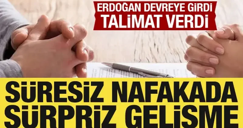 Cumhurbaşkanı Erdoğan, süresiz nafaka için talimat verdi: Yeni formüller masada!