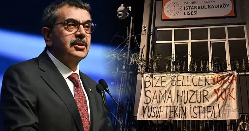 Kadıköy Lisesine yönelik planları boşa çıktı! İstifa pankartında gerçek ortaya çıktı