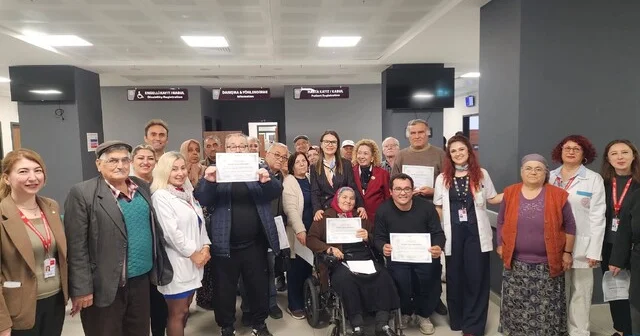 Aydın da 18 diyabet hastası eğitimlerini tamamlayıp sertifika aldı Aydın Haber Habertürk Yerel Haberler