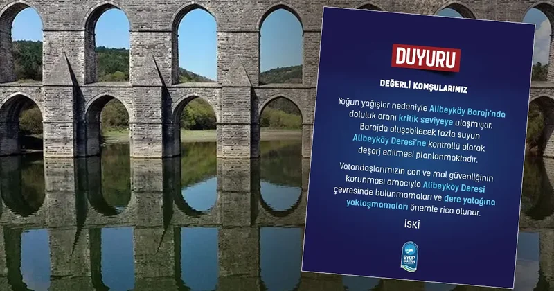 Alibeyköy için tehlikeli uyarı: Dere ve dere yataklarına yaklaşmayın