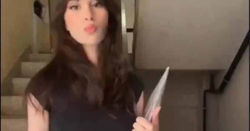 Genç stajyerin kıyafeti sosyal medyayı karıştırdı