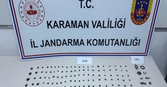 Karaman da 148 adet tarihi sikke ele geçirildi: 10 tutuklama Karaman Haberleri