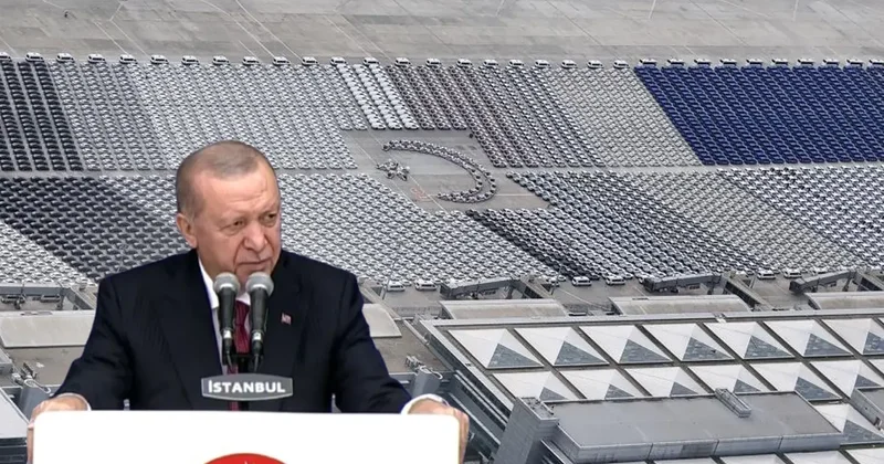 Binlercesi aprona dizildi! Erdoğan duyurdu: 9200 aracı hizmete sunuyoruz