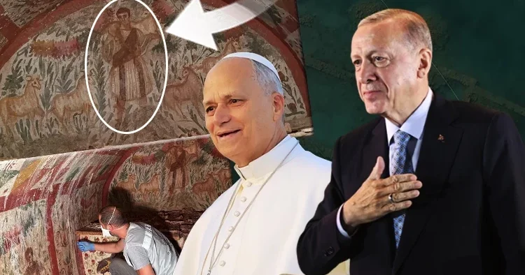 Papa Leo nun ziyaretinde İyi Çoban sürprizi: Cumhurbaşkanı Erdoğa ndan tarihi hediye