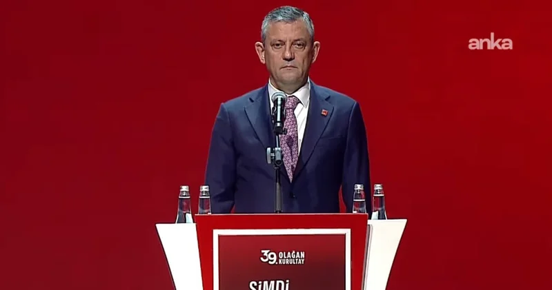 Son Dakika Özgür Özel 39 uncu Olağan Kurultayı nın açılışını yaptı