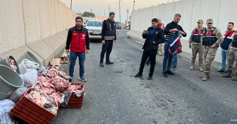 Şanlıurfa da 1 ton bozulmuş et ele geçirildi: İnsanların hayatlarına kast edeceklerdi