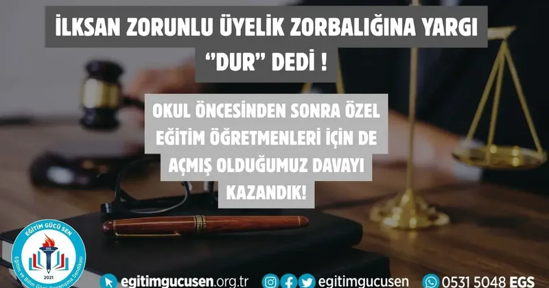 Eğitim Gücü Sen: Özel eğitim öğretmenleri için açmış olduğumuz davayı kazandık