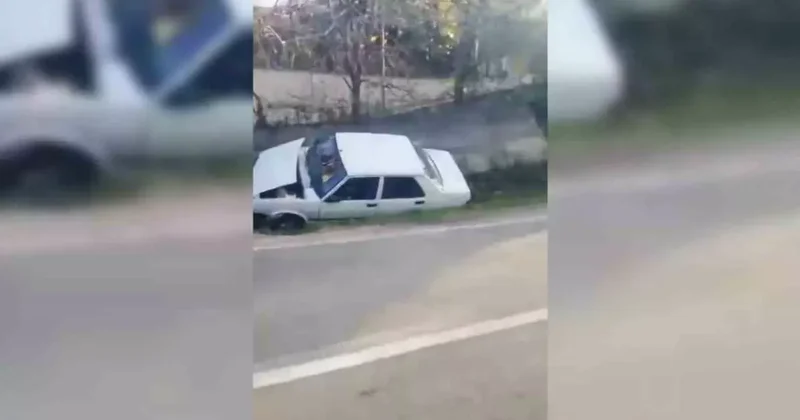 Sinop’ta otomobil su kanalına düştü: 1 yaralı