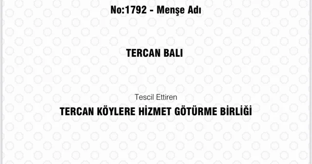 Tercan Balı Erzincan ın 14. Coğrafi İşaretli ürünü oldu Erzincan Haberleri