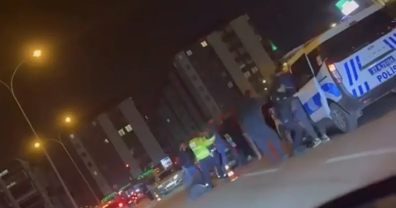 Gaziantep’te trafik cezasına tepki gösteren şahıslardan polise mukavemet