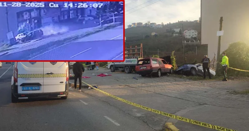 Babaanne ile iki torununa otomobil çarptı: Kahreden anlar kamerada