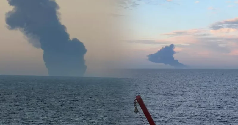 Karadeniz açıklarında gemide patlama! Dumanlar gökyüzünü kapladı: Açıklama geldi