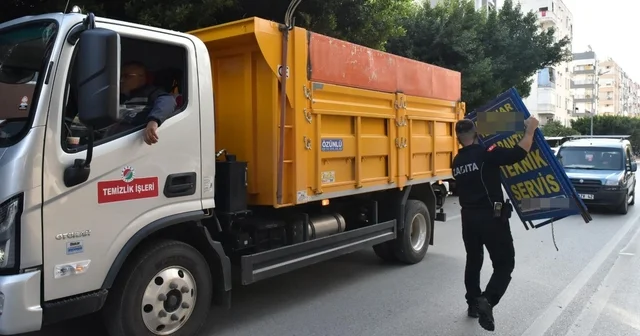 Kepez de yol ve kaldırım işgallerine geçit yok Antalya Haberleri