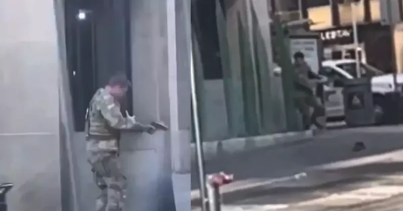 ABD yi karıştıran saldırının görüntüleri ortaya çıktı: Afgan saldırgan Ulusal Muhafızlara böyle pusu kurmuş