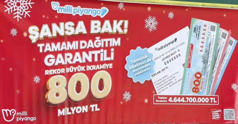 Milli Piyango’nun 800 milyon TL’lik yılbaşı büyük ikramiyesine yoğun ilgi
