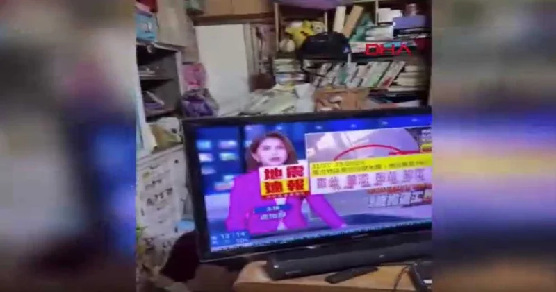 Tayvan da 7 büyüklüğünde deprem! O anlar kamerada