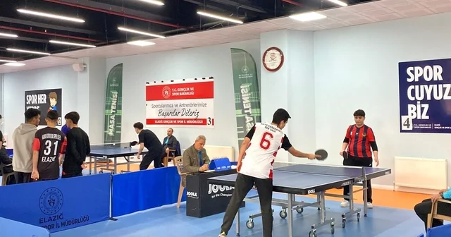 Elazığ da okul sporları masa tenisi müsabakaları yapıldı Elazığ Haberleri