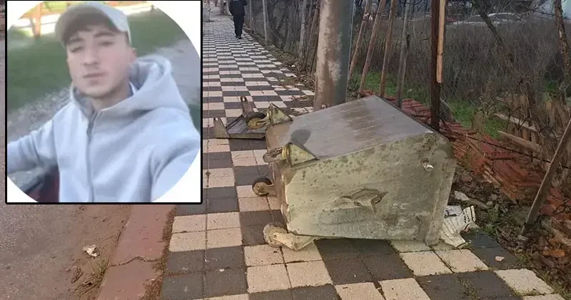 Motosiklet, çöp konteynerine çarptı; 1 ölü, 1 yaralı