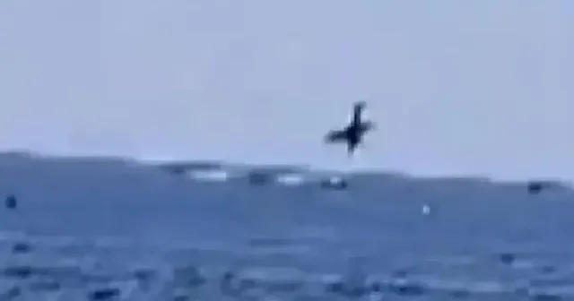 Brezilya da reklam şirketine ait uçak denize düştü: 1 ölü VİDEO İZLE