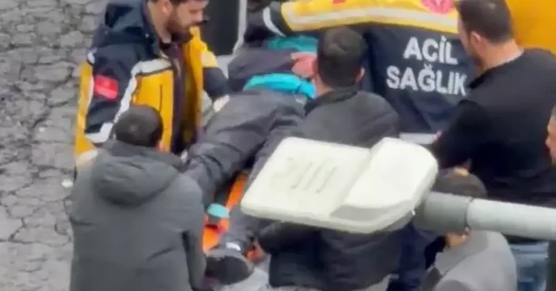 Otomobil motokuryeye çarptı: 1 yaralı