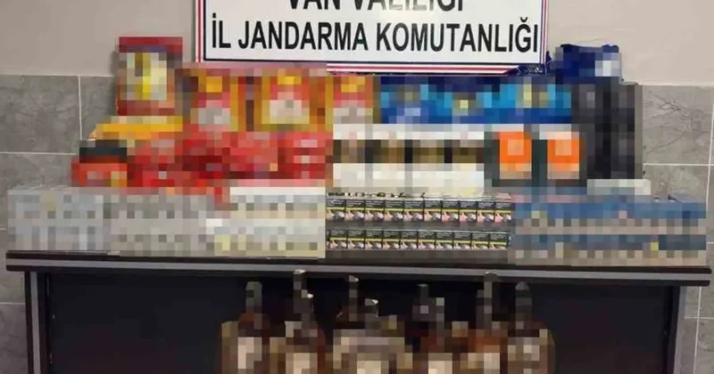 Van’da kaçak sigara, alkol ve gıda ürünü ele geçirildi