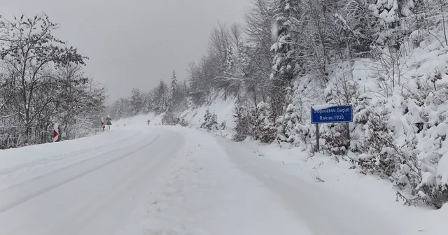 Bartın da zirvede kar manzarası Bartın Haberleri