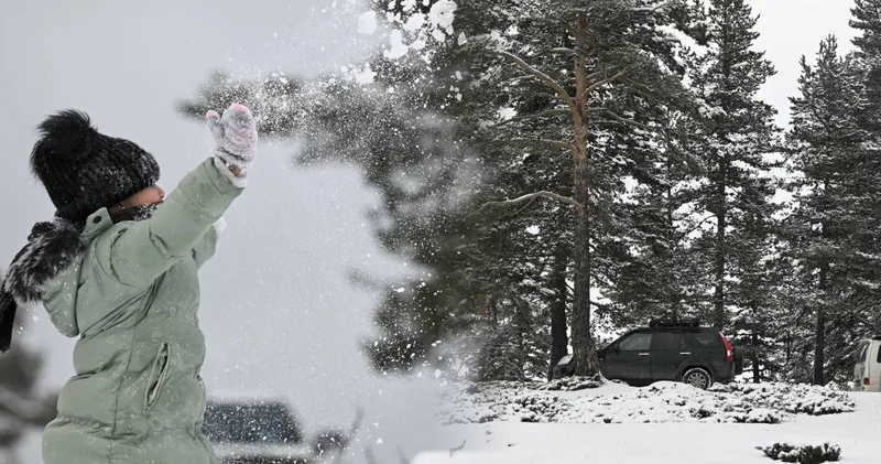 Ankara güne karla uyandı! İşte o beyaz manzara