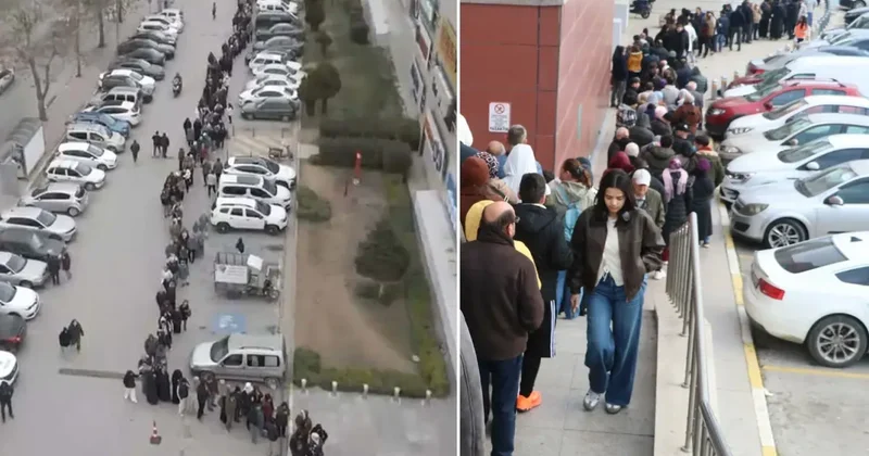 2 üründe indirim haberini alan oraya koştu! 9 saat boyunca kuyrukta beklediler