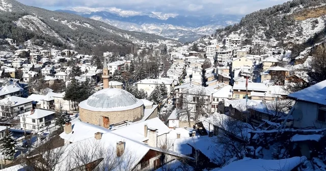 Tarihi osmanlı kasabasında kış güzelliği Bolu Haberleri