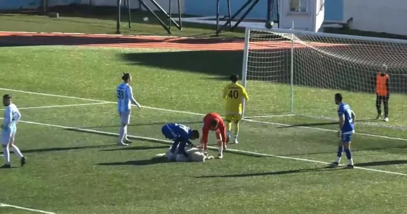 Maçta sahaya giren köpek uyudu: O anlar gündem oldu