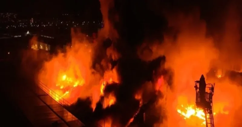 Bursa da fabrika yangını! Müdahaleler sürüyor