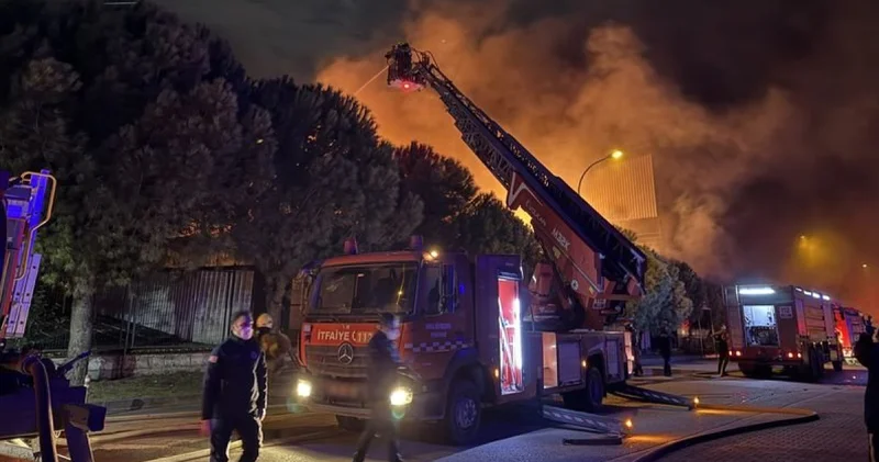 Bursa da kimyasal kaplama fabrikasında yangın