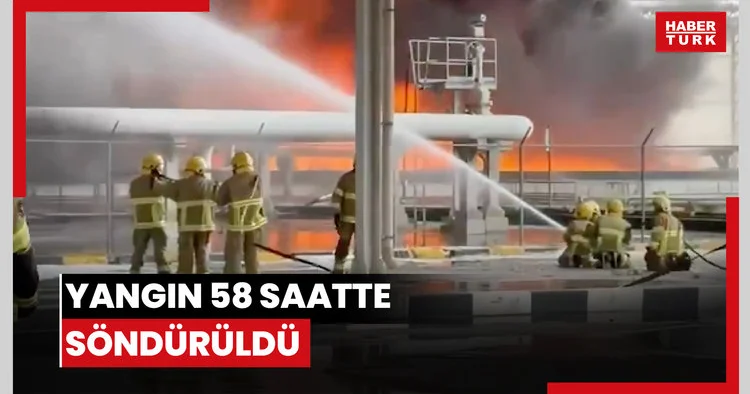 Kuveyt Havalimanı yakınlarındaki yangın 58 saatte söndürüldü