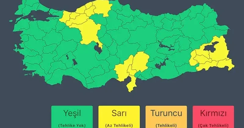 İçişleri Bakanlığından 18 il için kar ve sağanak uyarısı