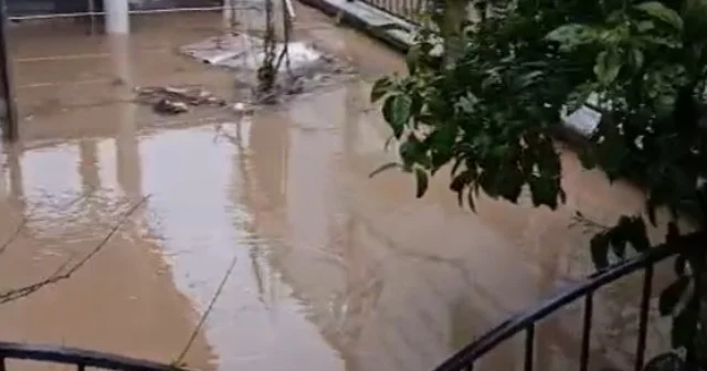 Didim de sağanak yağış etkili oldu Evleri su bastı, araçlar yolda kaldı Aydın Haberleri