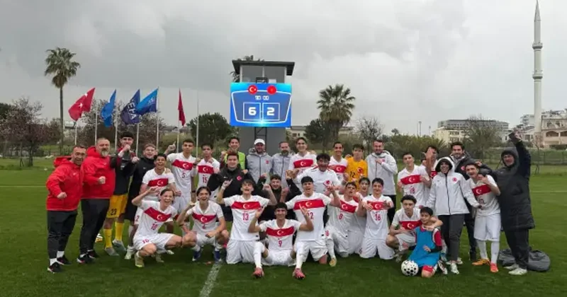 U 16 Milli Takımı Fas ı 6 2 yle geçti! Muhammed 4 golüyle Arda da asistiyle damga vurdu