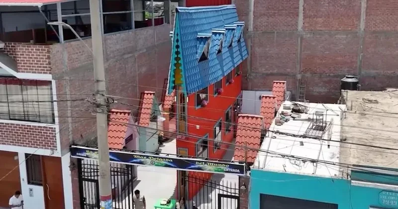 63 santimetrelik dünyanın en dar evine turist yağıyor Sözcü Gazetesi